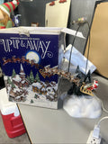 Department 56 Animated Reindeer And Sleigh Up Up & Away Holiday Christmas