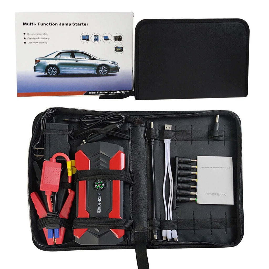 DFITO 28000mAh 12V UltraSafe Portable Jump Starter with LED Display for up to 6L Gas and 3L Diesel Engines