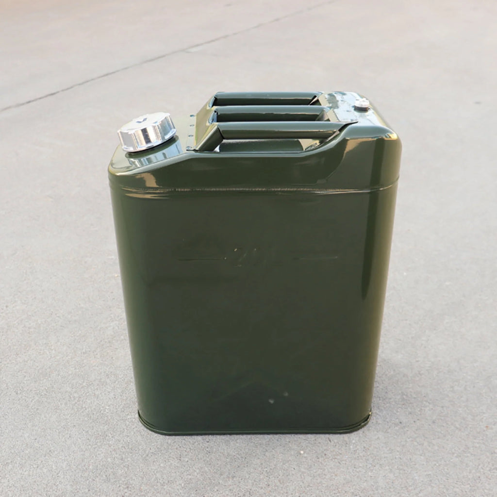 MoreChioce 10L Green Metal Jerry Can Store Container for Petrol Oil Water Alcohol