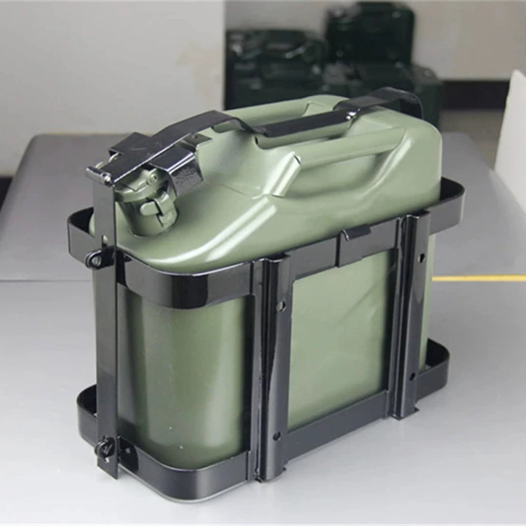 EUBUY Adjustable Metal Jerry Can Holder for 10L/20L Fuel Tank Lockable Fuel Oil Petrol Water Alcohol Container Carrier