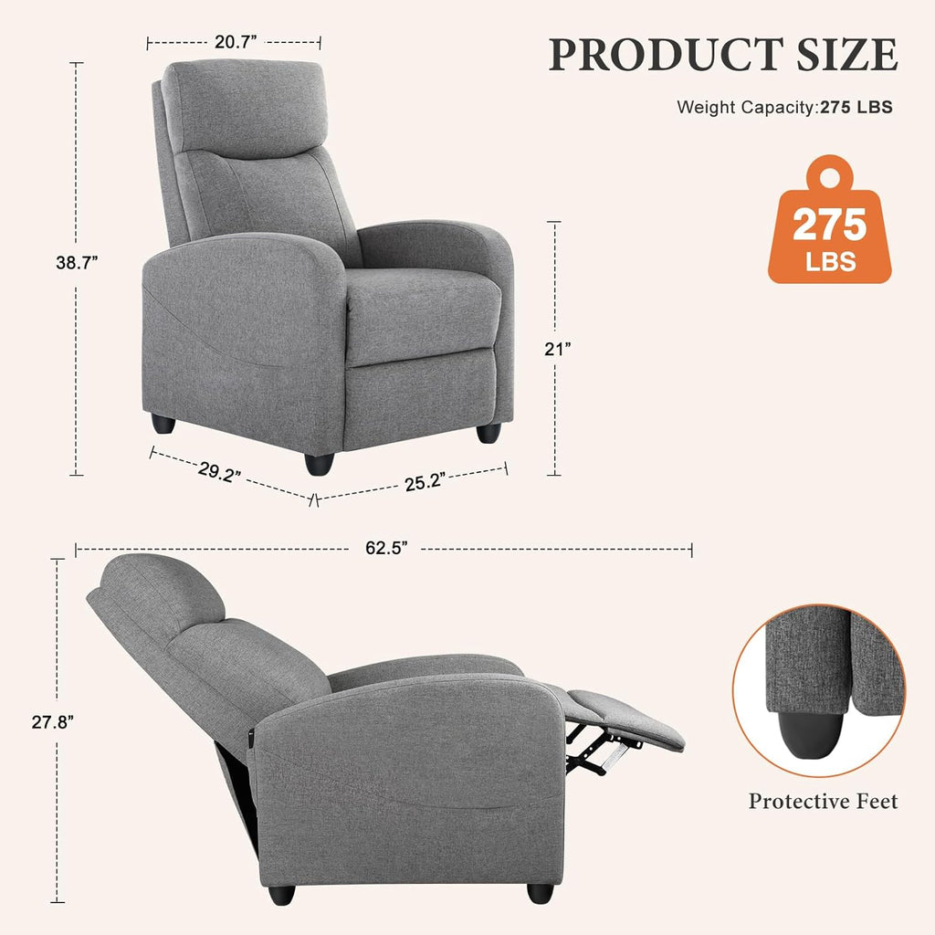 Sweet and crisp rocking chair 360 degree rotating recliner with sliding function