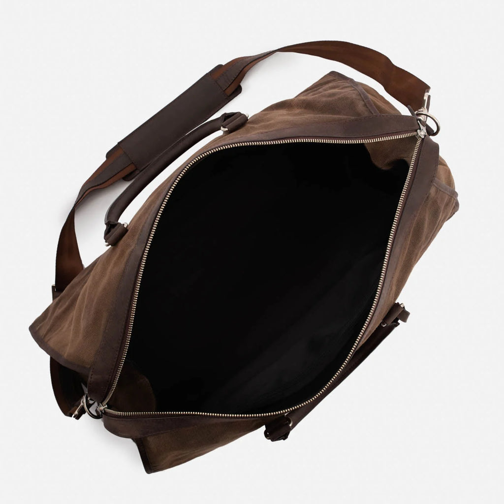 Davis Weekender Bag - Waxed Canvas and Pull-Up Leather - Men's