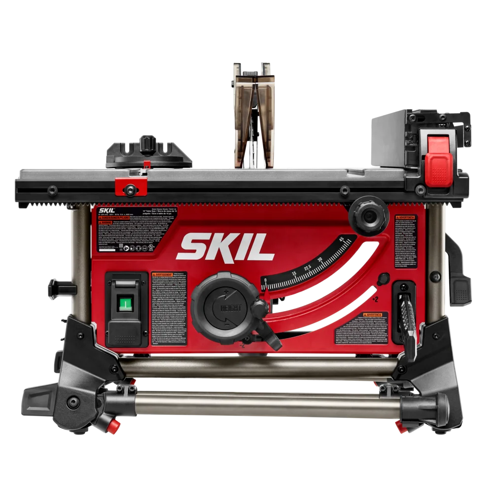 SKIL Jobsite Table Saw with Integrated Foldable Stand， 10， 15 Amp， 25-1/2” Rip Capacity