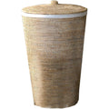 AGM Home Store DWBA Malacca Single Hamper Laundry Basket with Lid 15x25, Rattan