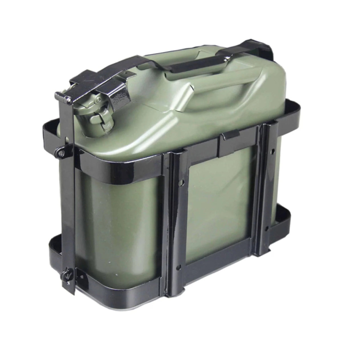 EUBUY Adjustable Metal Jerry Can Holder for 10L/20L Fuel Tank Lockable Fuel Oil Petrol Water Alcohol Container Carrier