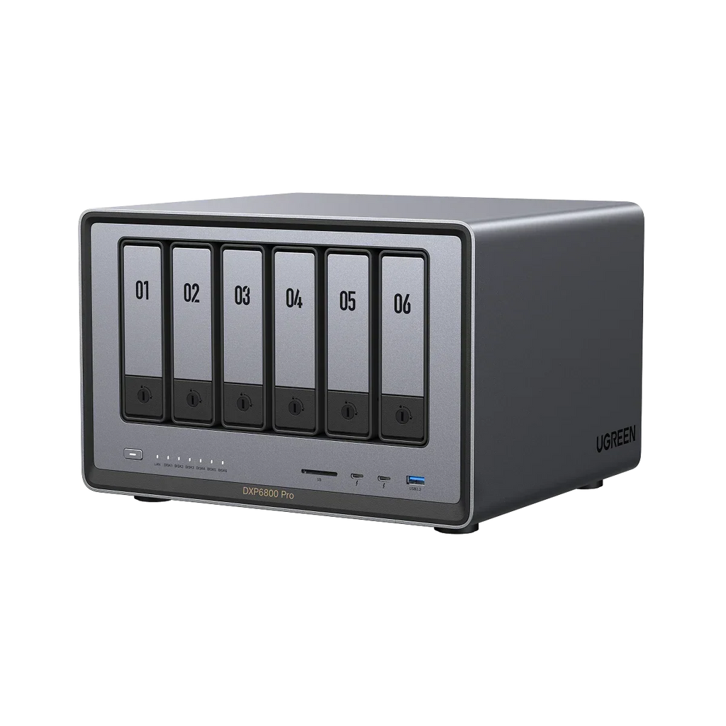 UGREEN NASync DXP6800 Pro, NAS desktop a 6 bay, CPU Intel i5 1235u 10-Core