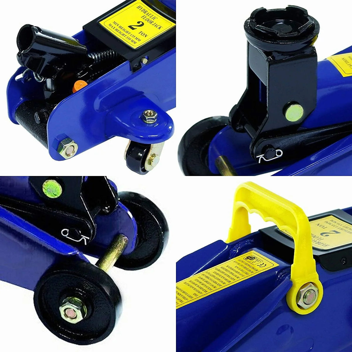 Dayplus Hydraulic Floor Jack 2 Ton Quick Rise Steel Floor Jack with Carrying Storage Case