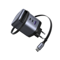 UGREEN Nexode Caricatore USB C 100W GaN con Cavo Retrattile