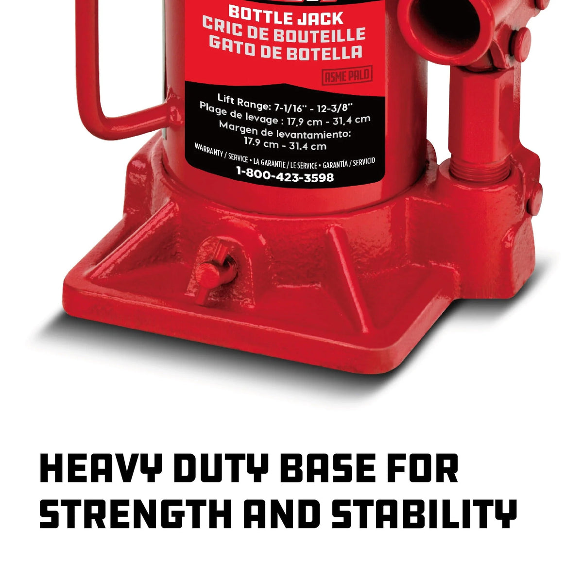 Powerbuilt 12 -Ton Shorty Bottle Jack - 647502