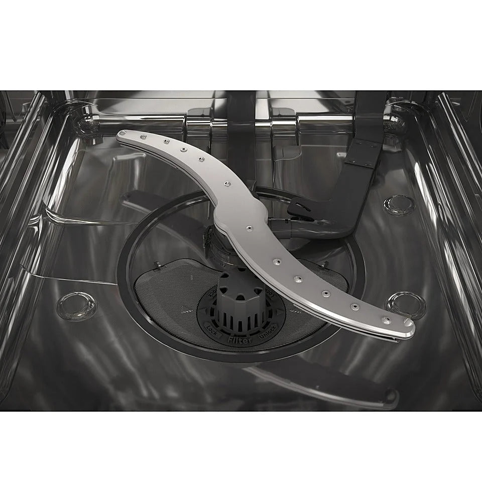 GE Profile - Hidden Control Built-In Dishwasher with Stainless Steel Tub, Fingerprint Resistance, 42 dBA - Stainless steel