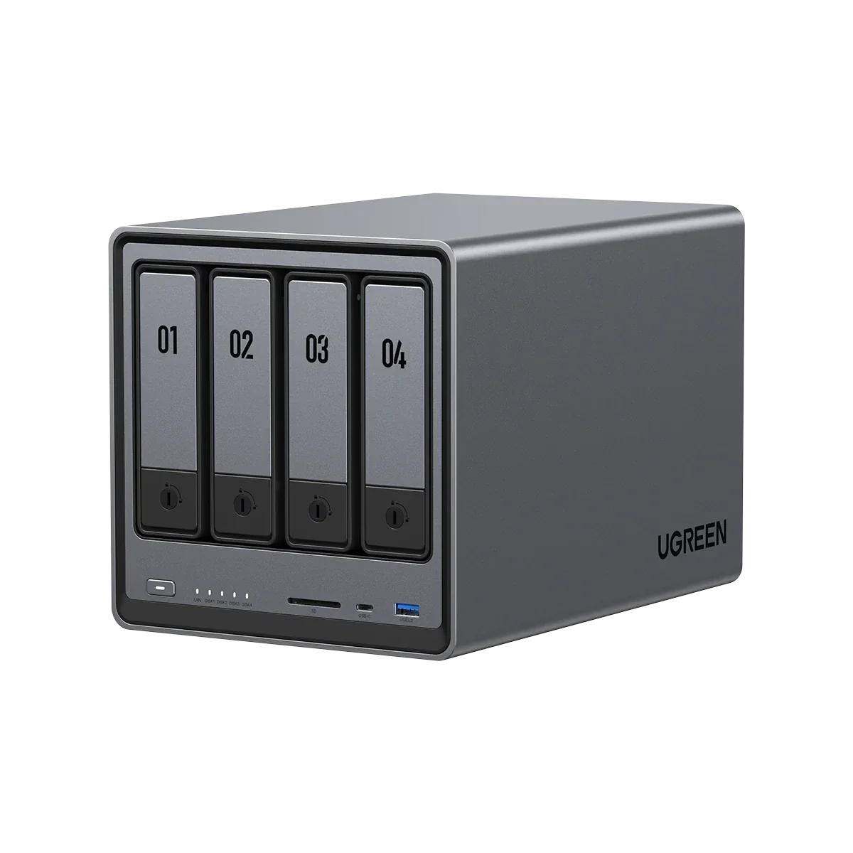 UGREEN NASync DXP4800, NAS desktop a 4 bay, CPU Intel N100 Quad-core, 8 GB di RAM DDR5