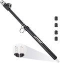 12'' Dual Head Tire Pressure Gauge, Heavy Duty Truck Tire Gauge Range 10-150PSI 1-10Bar for Tire Pressure Checker, Straight-On Tire Air Gauge Extended Tube for Semi Truck, RV, Car, Motorcycle