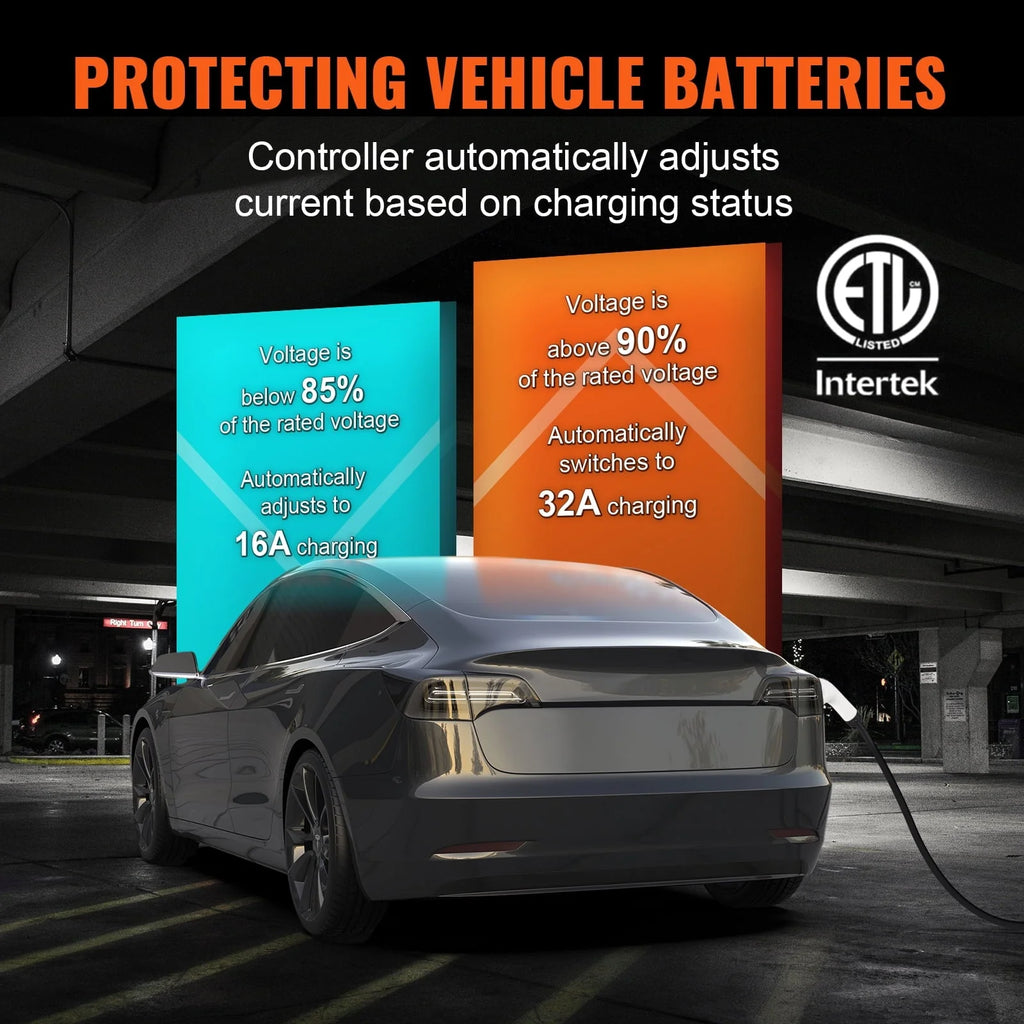 BENTISM Portable EV Charger (AC 240V 32 A) EV Car Charging Cable Level 2 NEMA 14-50P 28ft EV-B06-US007B