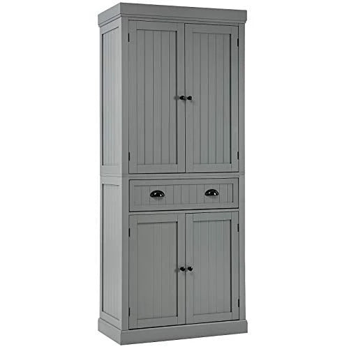 Tangkula Freestanding Cupboard Traditional Adjustable