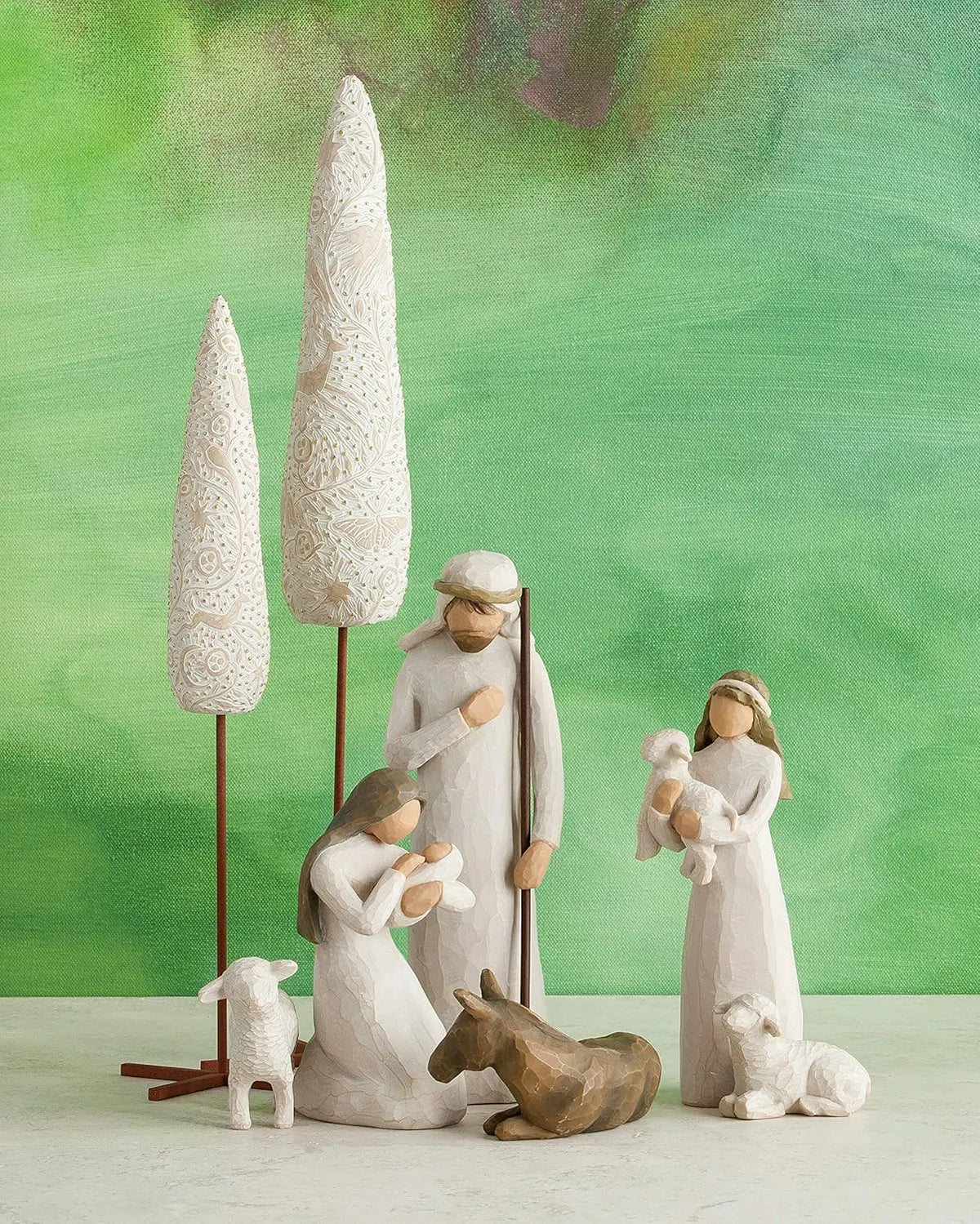 Willow Tree 6-Piece Nativity Set, Behold The Awe and Wonder of The Christmas Story, Build a Family Holiday Tradition with Classic Nativity Collection, Sculpted Hand-Painted Figures