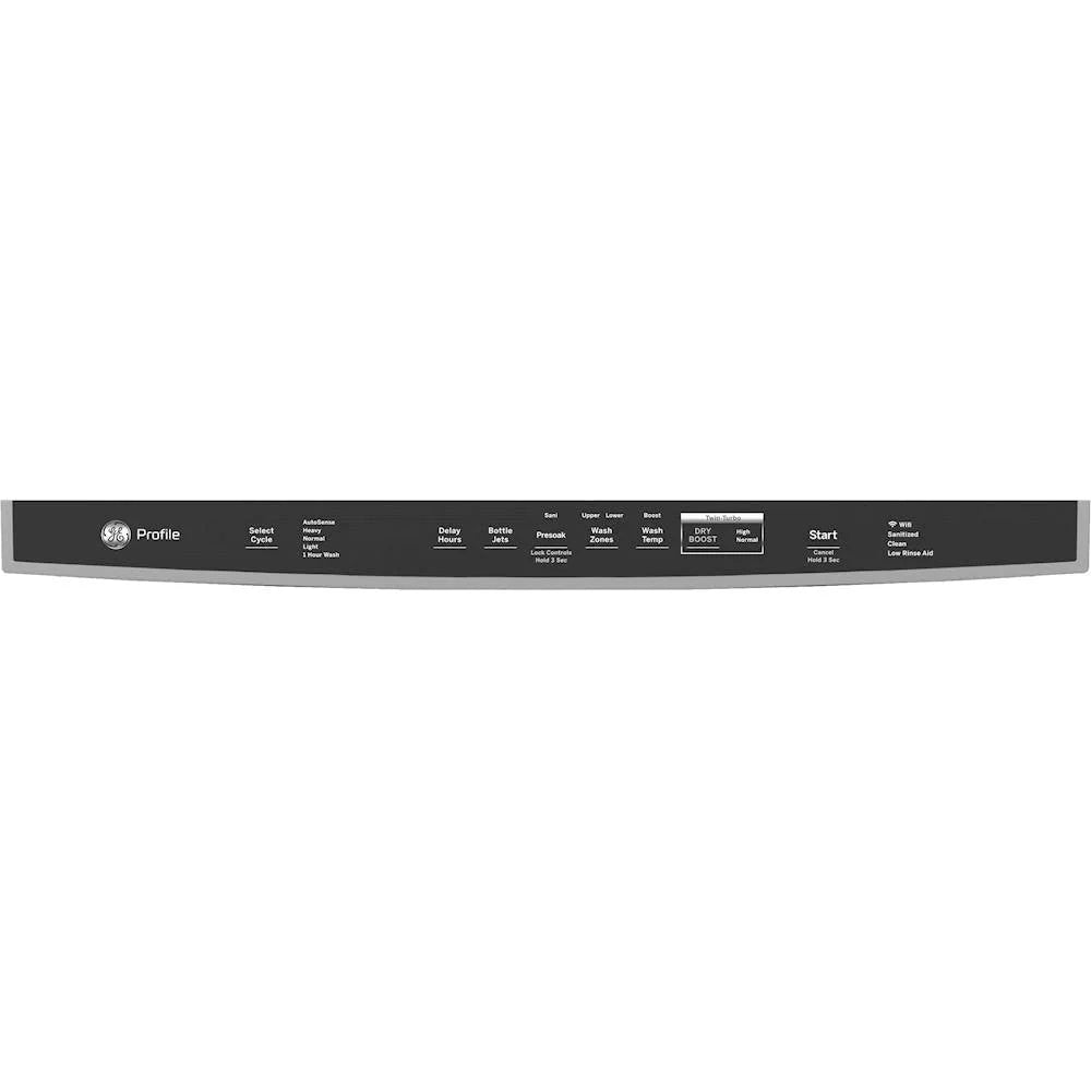 GE Profile - Hidden Control Built-In Dishwasher with Stainless Steel Tub, Fingerprint Resistance, 42 dBA - Stainless steel