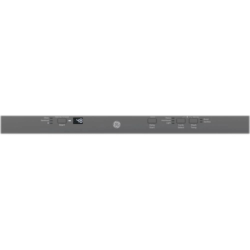 GE - 24 Top Control Built-In Dishwasher with Stainless Steel Tub - Stainless steel