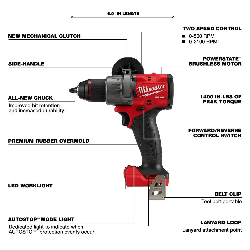 Milwaukee Pre-Sale Pre-Sale 2903-20 M18 FUEL 18V 1/2 Cordless Li-Ion Drill/Driver - Bare Tool