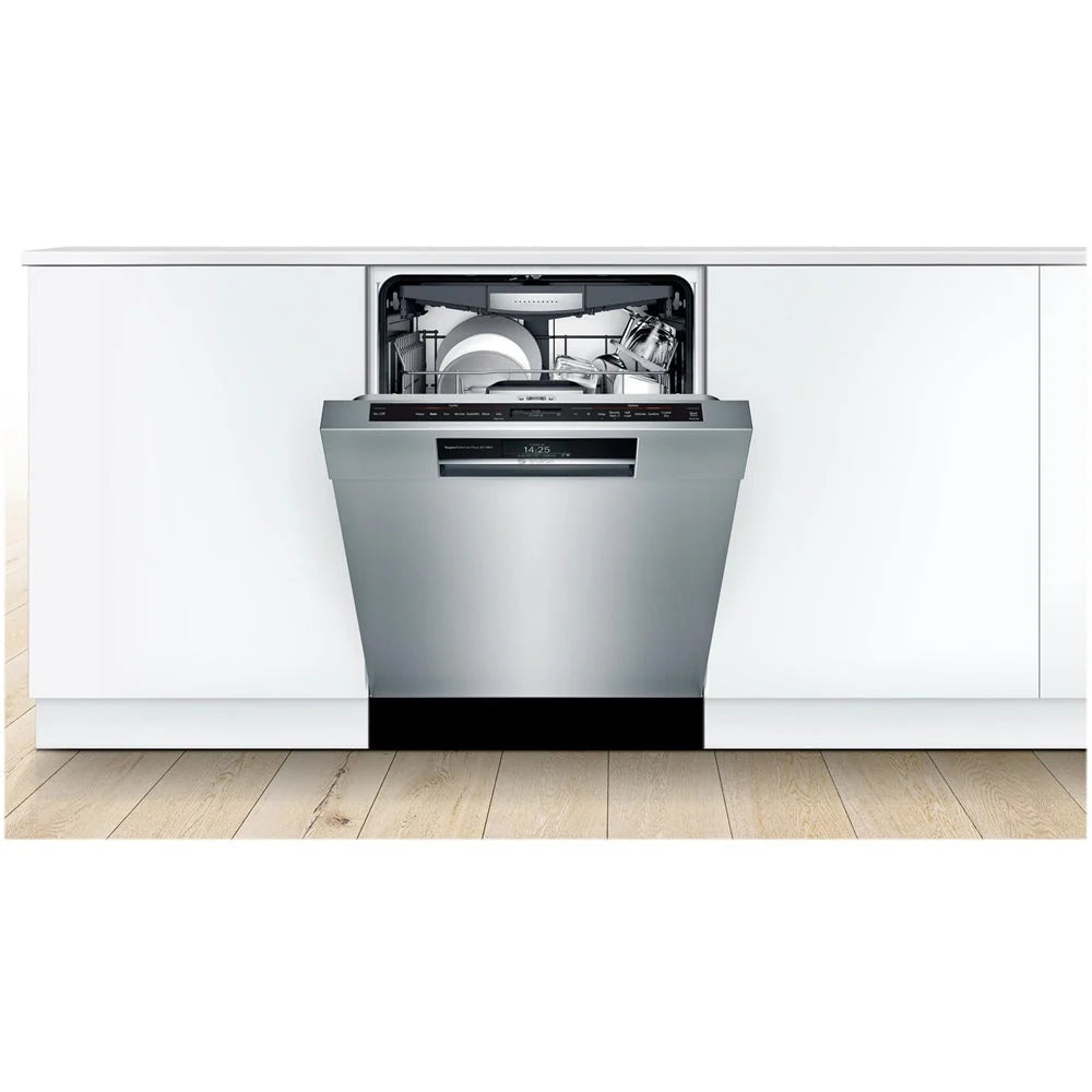 Bosch - 800 Series 24 Top Control Built-In Dishwasher with CrystalDry, Stainless Steel Tub, 3rd Rack, 42 dBa - Stainless steel
