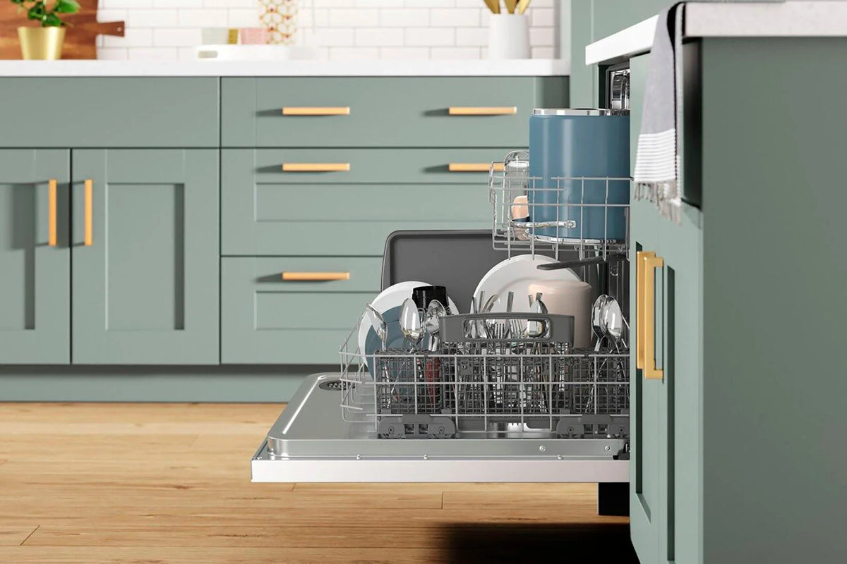 Whirlpool - 24 Top Control Built-In Dishwasher with Stainless Steel Tub, Large Capacity with Tall Top Rack, 50 dBA - White
