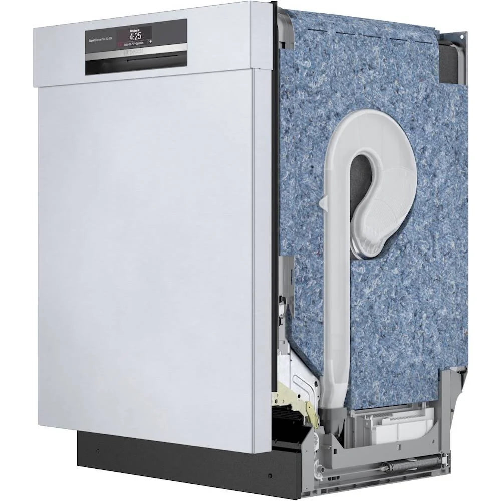 Bosch - 800 Series 24 Top Control Built-In Dishwasher with CrystalDry, Stainless Steel Tub, 3rd Rack, 42 dBa - Stainless steel