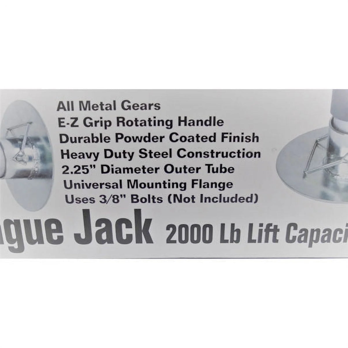 Trailer Life Top Wind Manual 2,000 -lb Capacity Tongue Jack