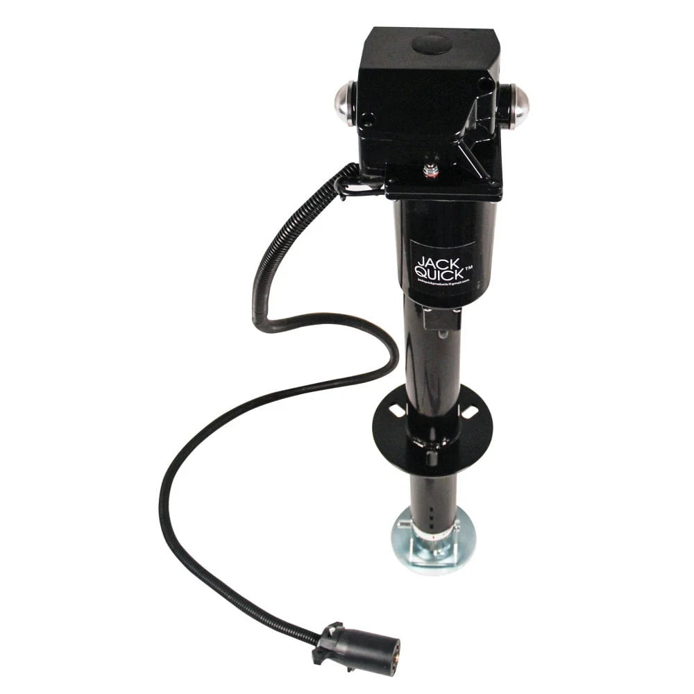Quick Products JQ-3000-7P Power A-Frame Electric Tongue Jack with 7-Way Plug - 3,250 lbs. Lift Capacity