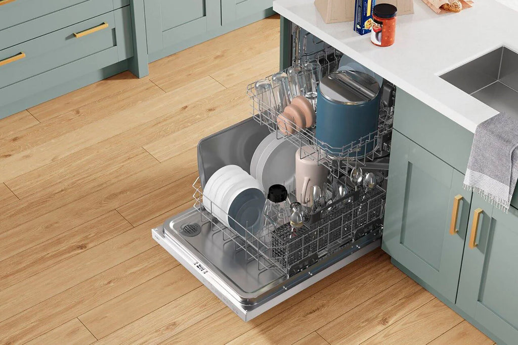 Whirlpool - 24 Top Control Built-In Dishwasher with Stainless Steel Tub, Large Capacity with Tall Top Rack, 50 dBA - White