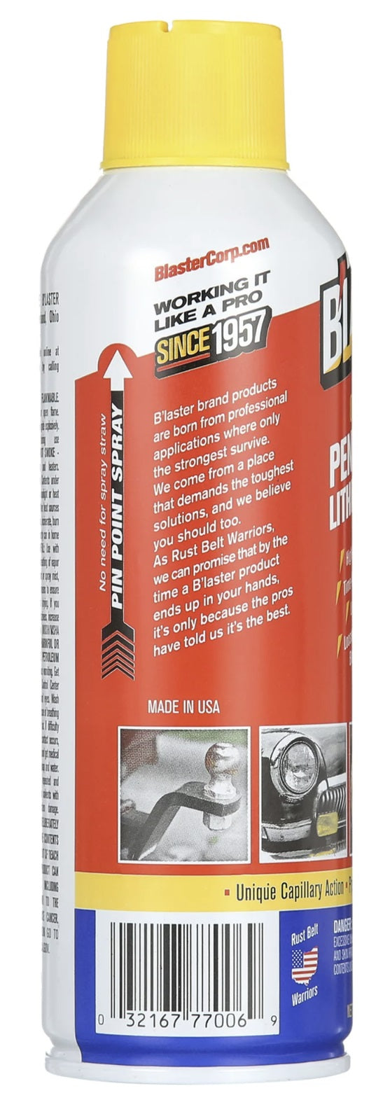 Blaster GR-8A-PB 8 oz Can of PB Infused Penetrating Lithium Grease - Quantity of 12