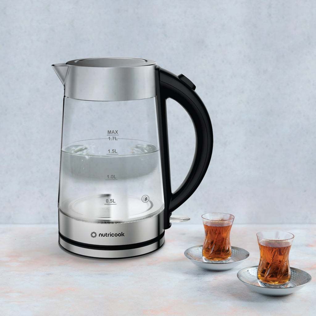 Electric Glass Kettle - 1.7L | Double-Wall Heavy Duty Elite Durability
