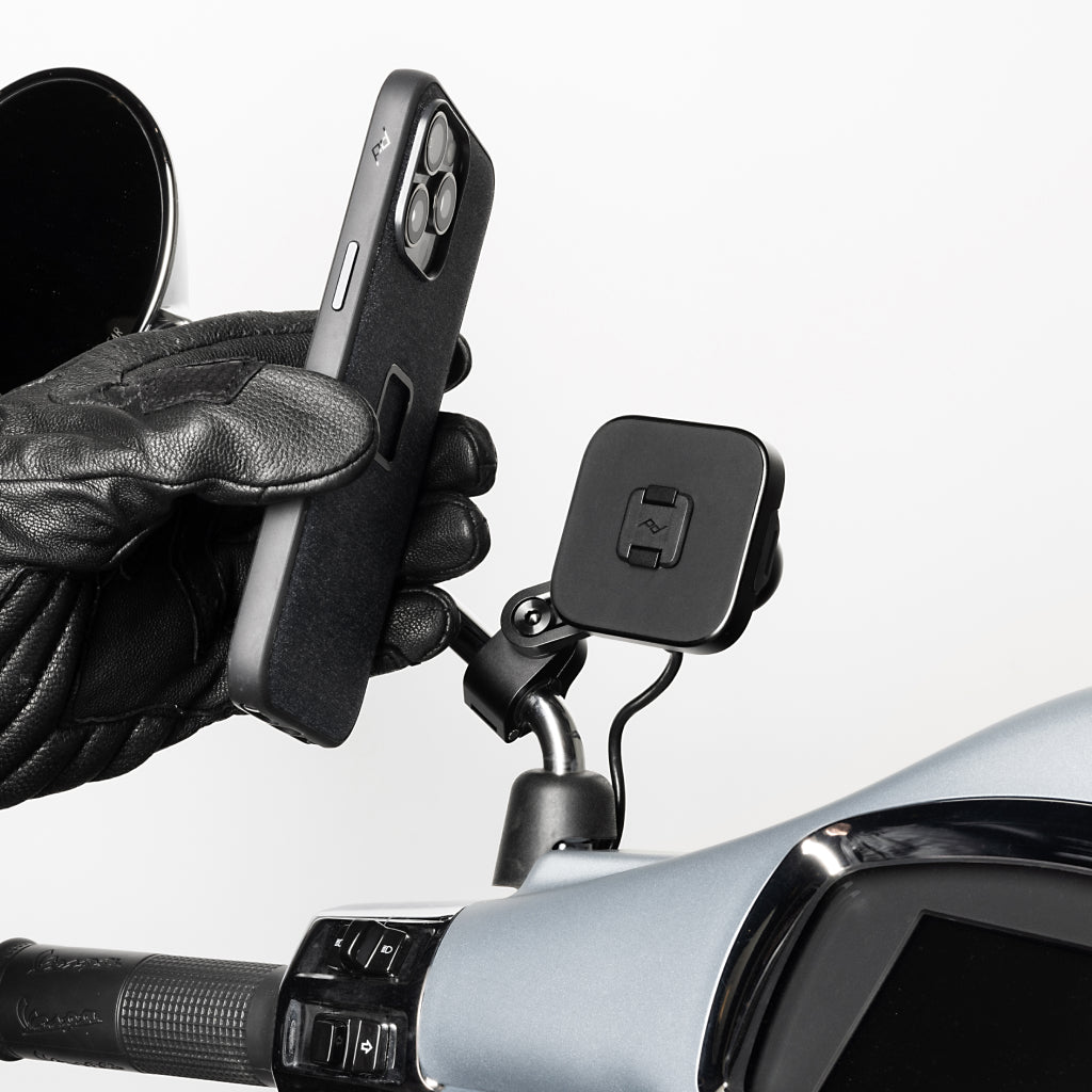 Motorcycle Mirror Mount | Charging Locking