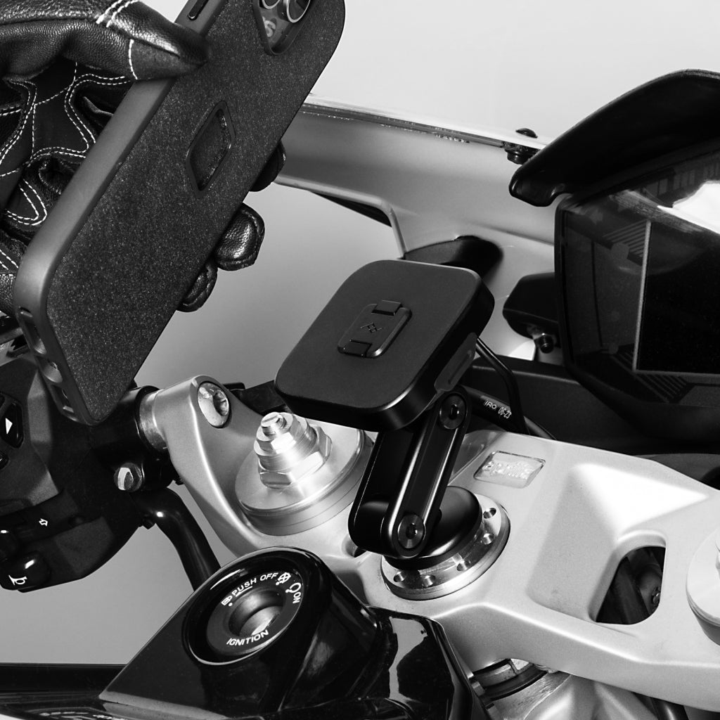 Motorcycle Stem Mount | Charging Qi2