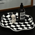 Modern Nordic Ceramic Chequerboard Tray