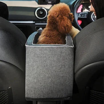 Pet Armrest Safety Seat, Car Seat Travel Bag for Small Dogs and Cats