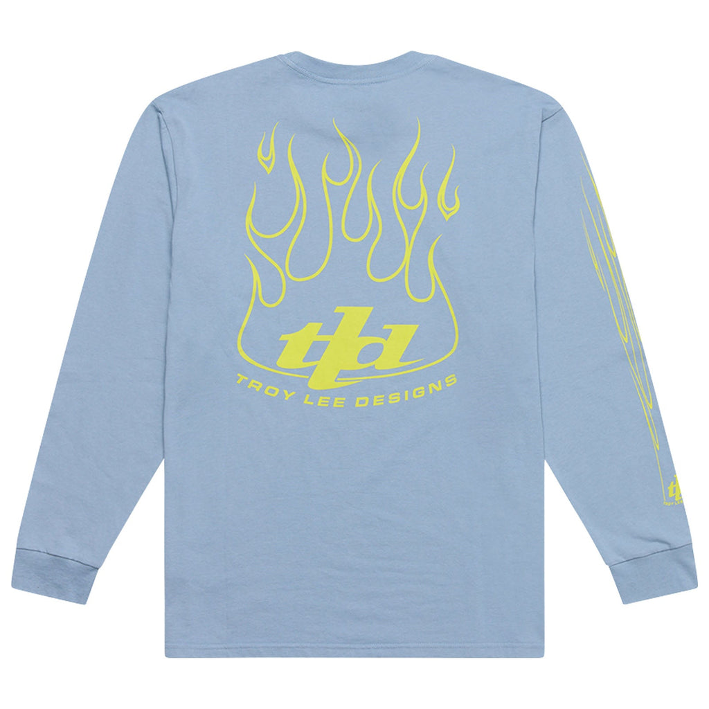 Long Sleeve Tee Torched Smoke Blue