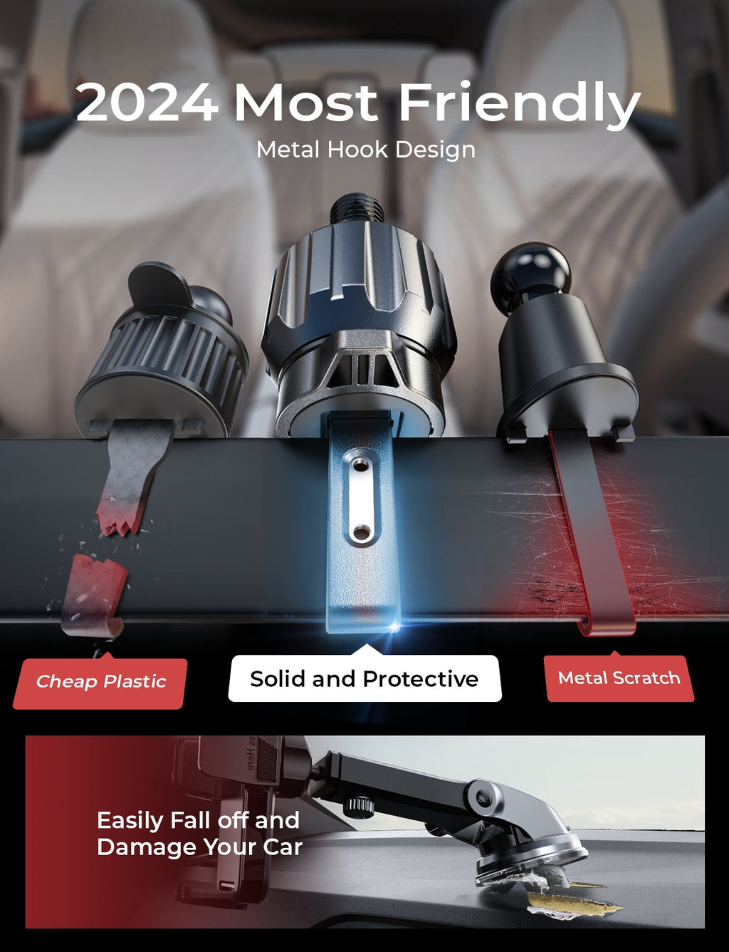 LISEN Car Phone Holder Vent Ultra Stable
