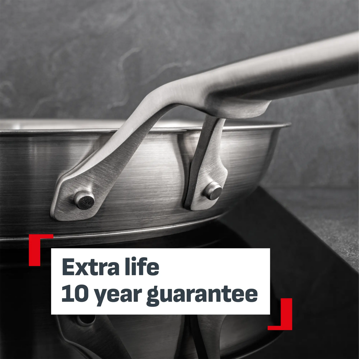 Tefal Extreme Induction Stainless Steel Uncoated Frypan 28cm