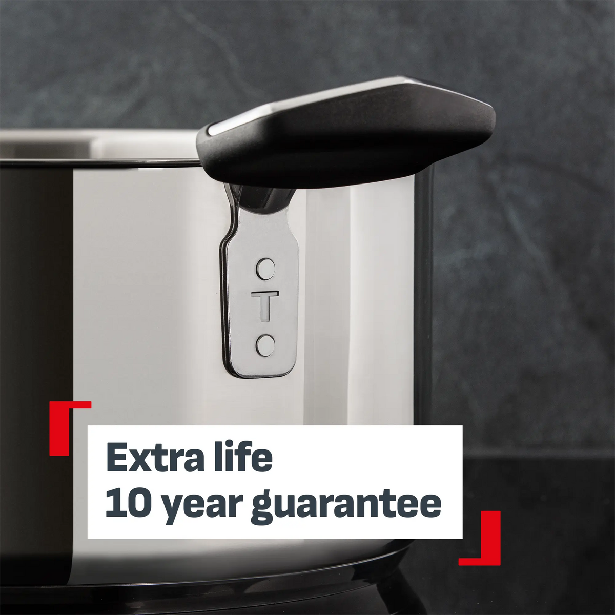 Tefal Space+ Emotion+ Induction Stainless Steel Uncoated Stewpot 24cm + Lid