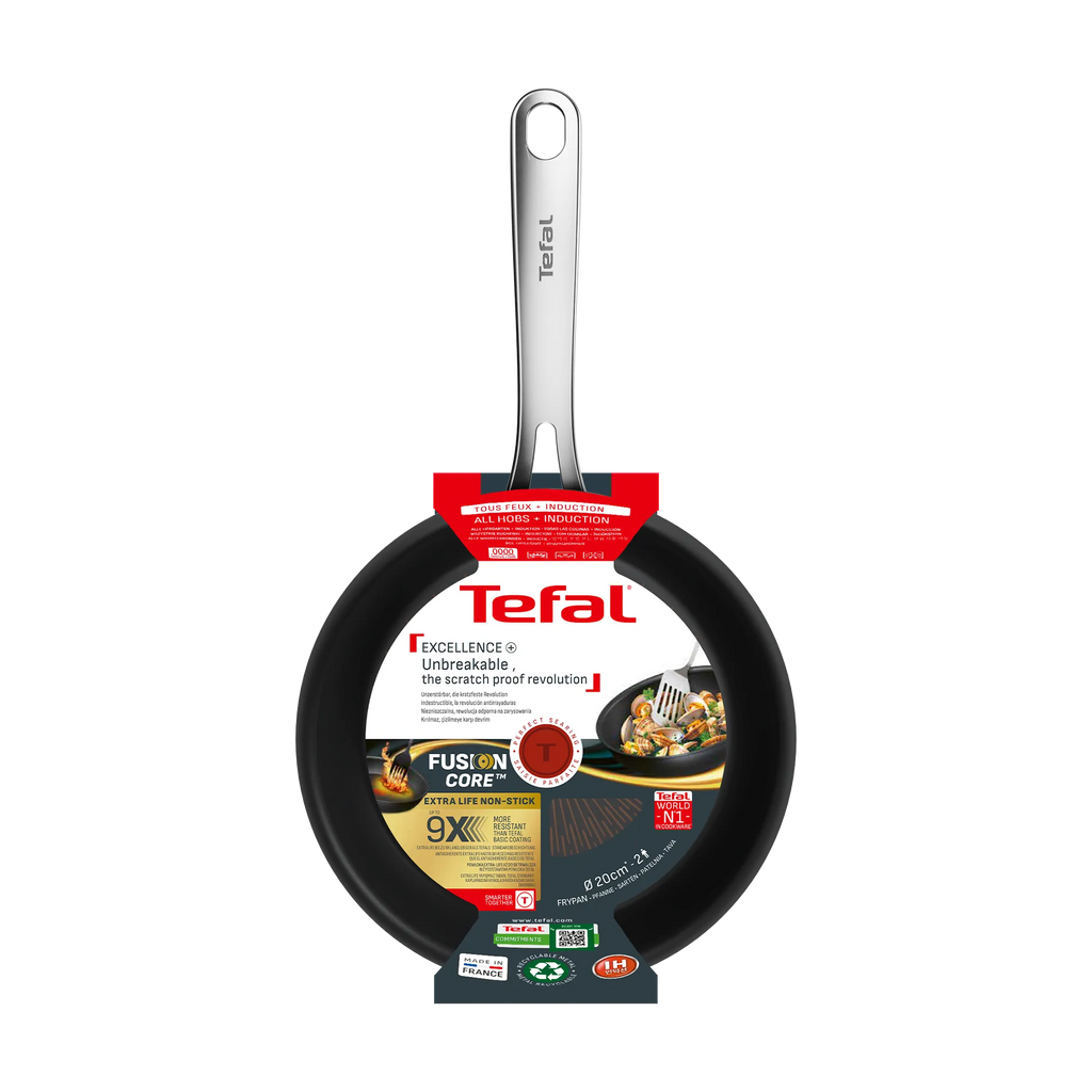 Tefal Excellence+ Induction FusionCore Non-Stick Frypan 20cm
