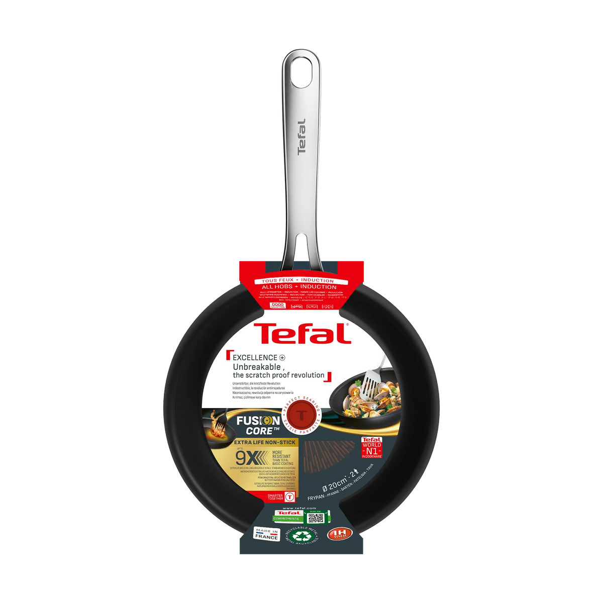 Tefal Excellence+ Induction FusionCore Non-Stick Frypan 20cm