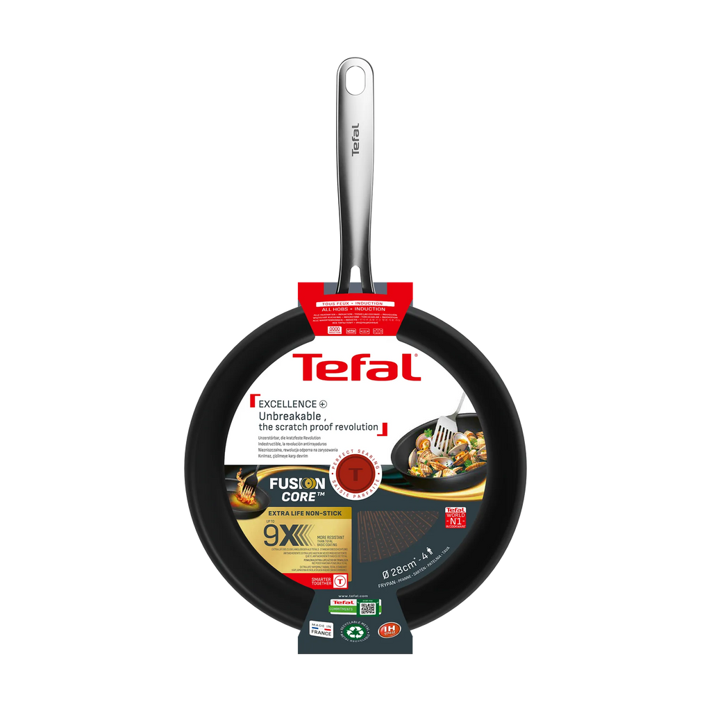 Tefal Excellence+ Induction FusionCore Non-Stick Frypan 28cm
