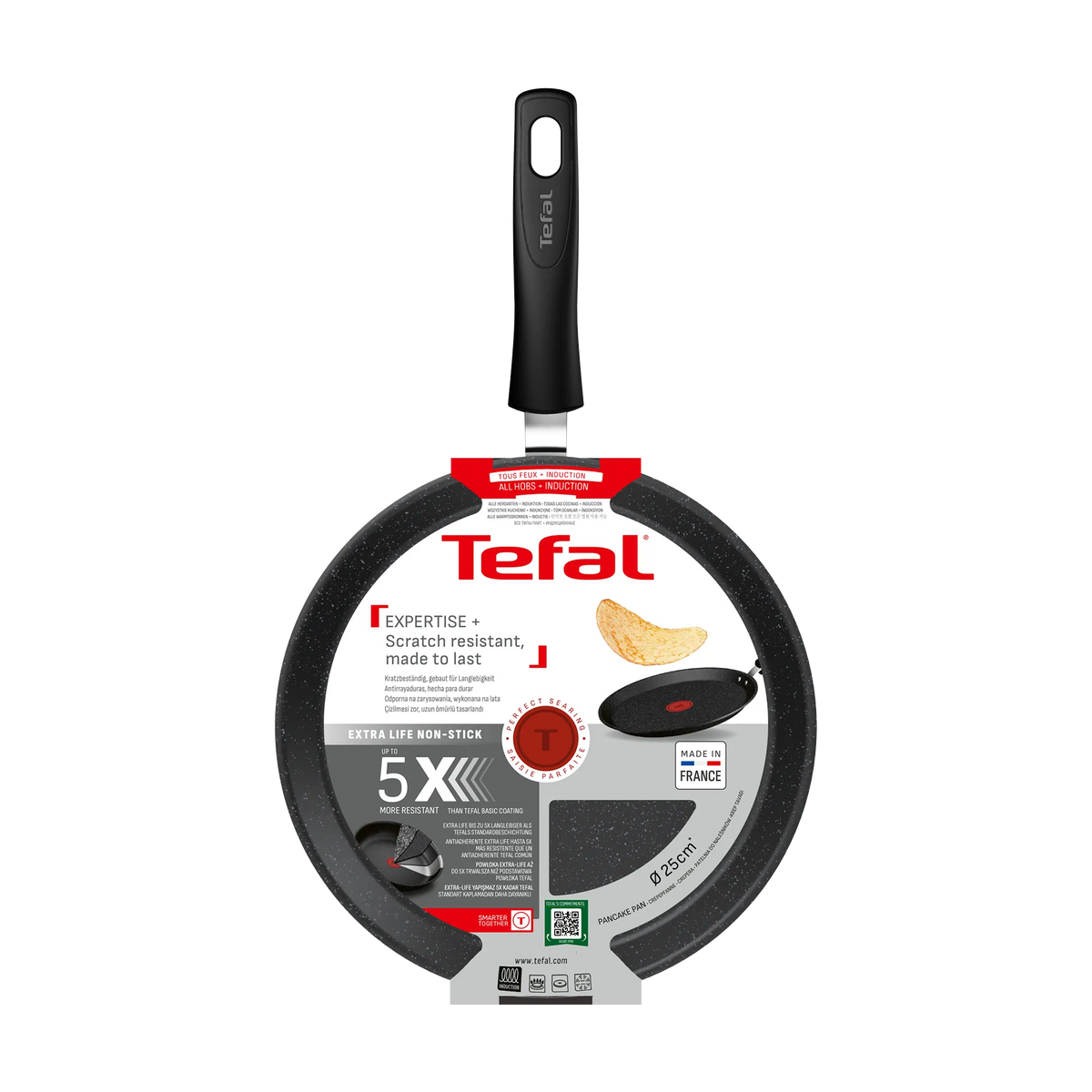 Tefal Expertise+ Induction Non-Stick Pancake Pan 25cm