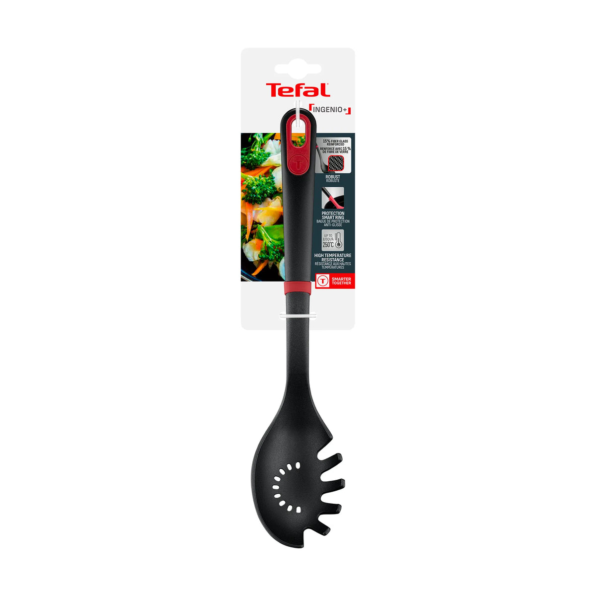 Tefal Ingenio+ Nylon Pasta Spoon Red/Black K1980234